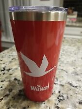 Wawa 16 Oz Travel Mug Cup Tumbler Stainless Steel Red Insulated  picture