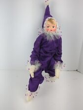 Vintage Elf Pixie Poseable Purple Knee Hugger Doll 15