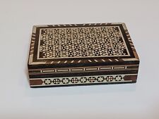 Small Moorish Wooden Marquetry trinket or jewelry Box picture