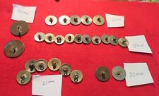 Lot of Early Non Dug Tomback Buttons Different Sizes picture