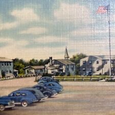 Postcard VA Camp Pickett WW2 Servicemen War Bonds Tichnor Bros Linen 1930-1945 picture