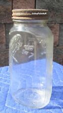 Rare Antique Duraglas Goldsmith Pickle Man Jar Chicago Country Store Advertising picture