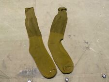 ORIGINAL POST WWII US ARMY GI WOOL OD BOOTS SOCKS-SIZE LARGE 10-12 picture