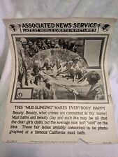Associated News Service World Events in Pictures Mad Baths California 1923 picture
