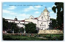 Postcard Mission San Luis Rey, near Oceanside CA M16 *2 picture