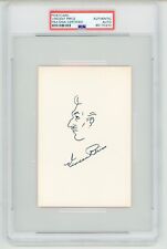 Vincent Price ~ Signed Autographed Self Portrait Profile Sketch ~ PSA DNA picture