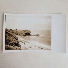 Vintage RPPC Postcard Beach Scene 1920s picture