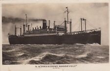 Postcard RPPC ShipSS President Roosevelt picture