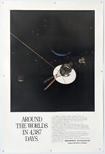 Vintage Voyager 2 General Dynamics Space Systems AROUND THE WORLDS Poster 24x36 picture