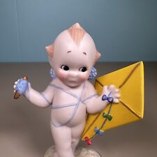 KEWPIE Baby Cupid Bisque Porcelain Figurine 1990 All Tied Up by Jesco picture