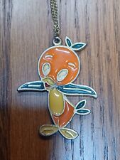 Vintage 1970’s Walt Disney Orange Bird Pendant Necklace. picture