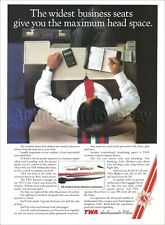1988 TWA Trans World Airlines BOEING 747 AMBASSADOR CLASS ad advert airways picture