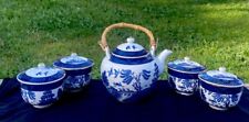 5” Teapot & 4:Teacups with Lid. Double Phoenix Nikko Iron stone picture