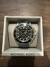 Michael Kors MK8366 Everest Rotating Gold Tone Bezel Silicone Strap Men's Watch picture