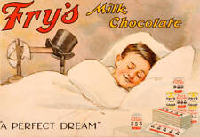 Illustration Fry'S Milk Chocolate Advertising 1920 Advertising OLD PHOTO picture