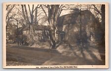 Old Deerfield Massachusetts~Neighborhood Homes~Indian War House~1922 RPPC picture