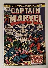 Captain Marvel #28 (1973 Marvel Comics) 4th Thanos, 3rd Drax G/VG picture