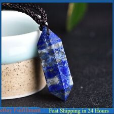Natural Lapis Lazuli Quartz Crystal Pendant Rough Stone Meditation Amulet Reiki picture