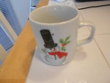 snowman mug by schmidt porcelana 3 1/2