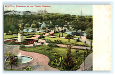 Postcard MA Boston Massachusetts Panorama of Public Garden View DB picture