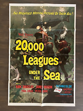 💥 Walt Disney 20,000 Leagues Under the Sea 1971 Movie Poster Original 1 Sheet💥 picture
