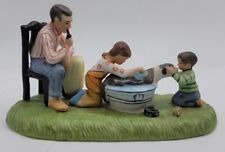  Calhouns Collectors Dog's Bath Figurine 1982 Inspired by Art of Norman Rockwell picture