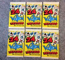 Voltron Tattoos Topps 1984 24 Tattoos Per Pack 6 Pack Lot Sealed (1) picture