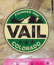 VAIL Colorado Vintage Decal Sticker Ski Skiing Hike Snowboard Mountains 3