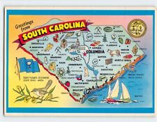 Postcard Greetings from South Carolina Palmetto State USA North America picture
