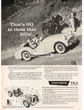 1959 TRIUMPH TR-3 Convertible on Mountain Road Vintage Ad  picture