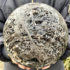 13.7LB Large Natural Sphalerite Quartz Crystal Sphere Ball Reiki Healing picture