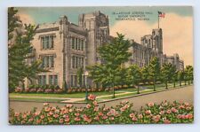 Arthur Jordan Hall Butler University Indianapolis Indiana Postcard VTG IN Linen picture