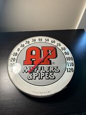 VTG AP Mufflers & Pipes Wall Hanging Thermometer Advertisement Original picture