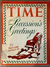 TIME MAGAZINE - DECEMBER 9, 1974 - RECESSION'S GREETINGS picture