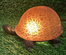Vintage Brown Turtle Tortoise Accent Table Lamp Light nightlight Tiffany style picture