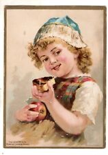 1880s Prof. Horsford's Baking Powder Cake Apple Cute Baby 5.5 x 7.5 Inches picture