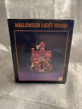 Vintage Halloween Light House Ghost Pumpkins Ghoul House Keep Out RIP picture