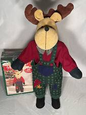 Kmart Mr. Reindeer Poseable 36” Tall Clothed Reindeer Christmas Decoration Rare picture
