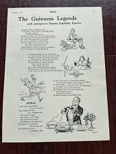 Guinness Ad Vintage Legends Apologies to Thomas Ingoldsby, Esq. The Sketch 1931 picture