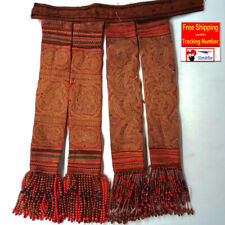 Vintage Hill Tribe Raiment Fabric Hand Embroideries Original Traditional Tribal picture