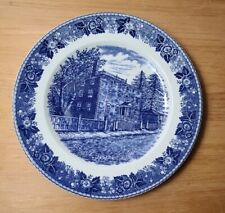 Moffatt Ladd House Plate Old English Staffordshire Ware England Blue White NH  picture