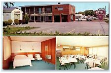 c1960's Hollywood Motel Steak House Business Route Moberly Missouri MO Postcard picture