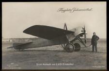 Germany Sanke 257 Johannisthal  Erich Kulisch LVG Airplane Real Photo RPPC 93494 picture