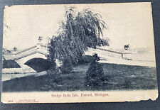 BRIDGE BELLE ISLE - c1908 H.L. Woehler Postcard - 1 Cent Stamp picture