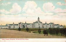 State Insane Hospital Worcester Massachusetts MA 1911 Postcard picture