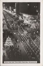 Hollywood CA RPPC 1947 Santa Claus Lane Christmas Seal California Photo Postcard picture
