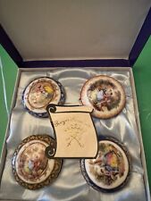 Set Of 4 Royal Porcelain Vintage Trinket Boxes  picture