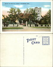 Beautiful Home house stone fence Rochester Minnesota unused old postcard picture