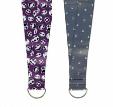Disney Parks Jack Skellington Reversible Double Wide Pin Lanyard  NWT picture