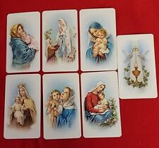 Lot of 7 CHRISTIAN CATHOLIC HOLY PICTURES FORM ITALY SIZE 4X 2.2